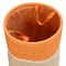 Honey Can Do Orange & Beige Paper Straw Nesting Baskets with Handles Set